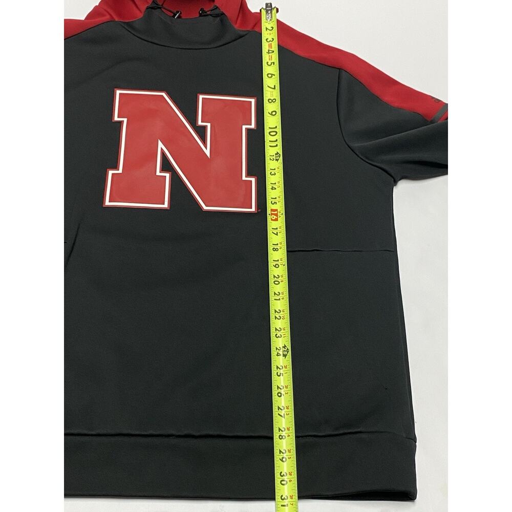 ADIDAS NCAA Nebraska Cornhuskers Hoodie Hooded Sweatshirt Men’s XL - Picture 5 of 9